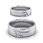 Load image into Gallery viewer, Platinum Diamond Couple Love Bands JL PT CB-6
