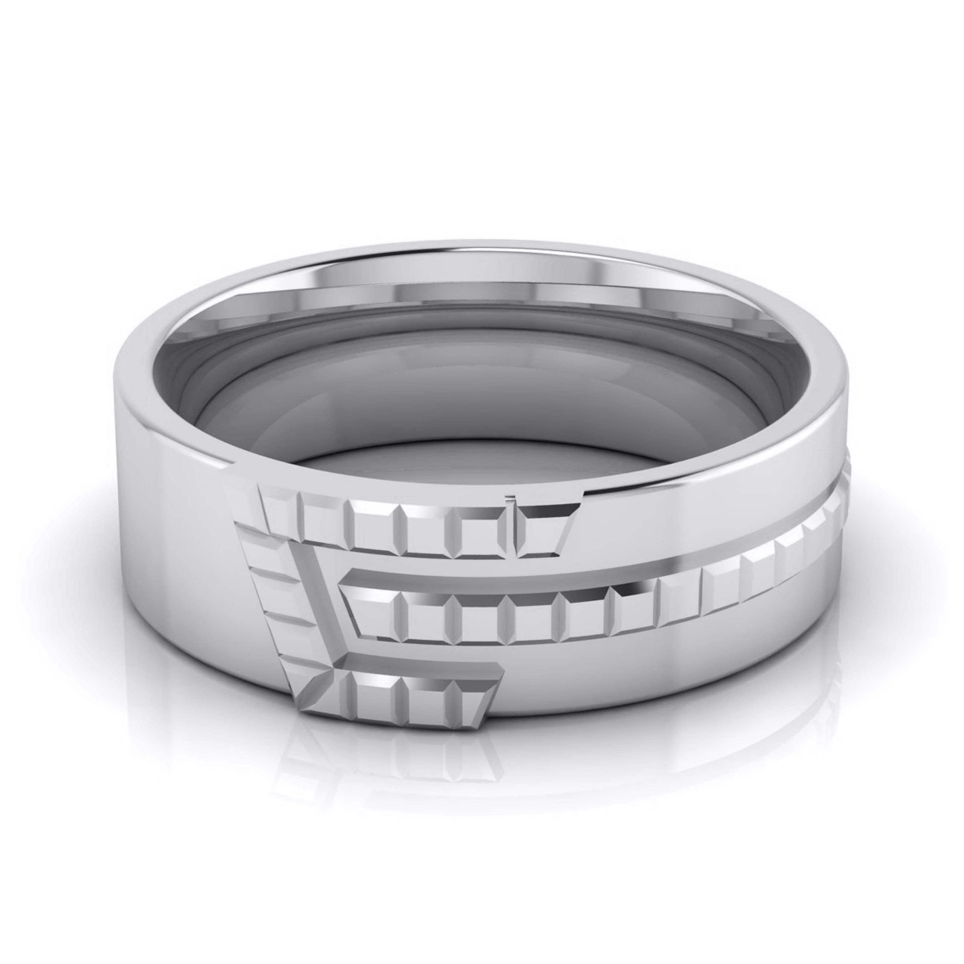 Platinum Diamond Couple Love Bands JL PT CB-6