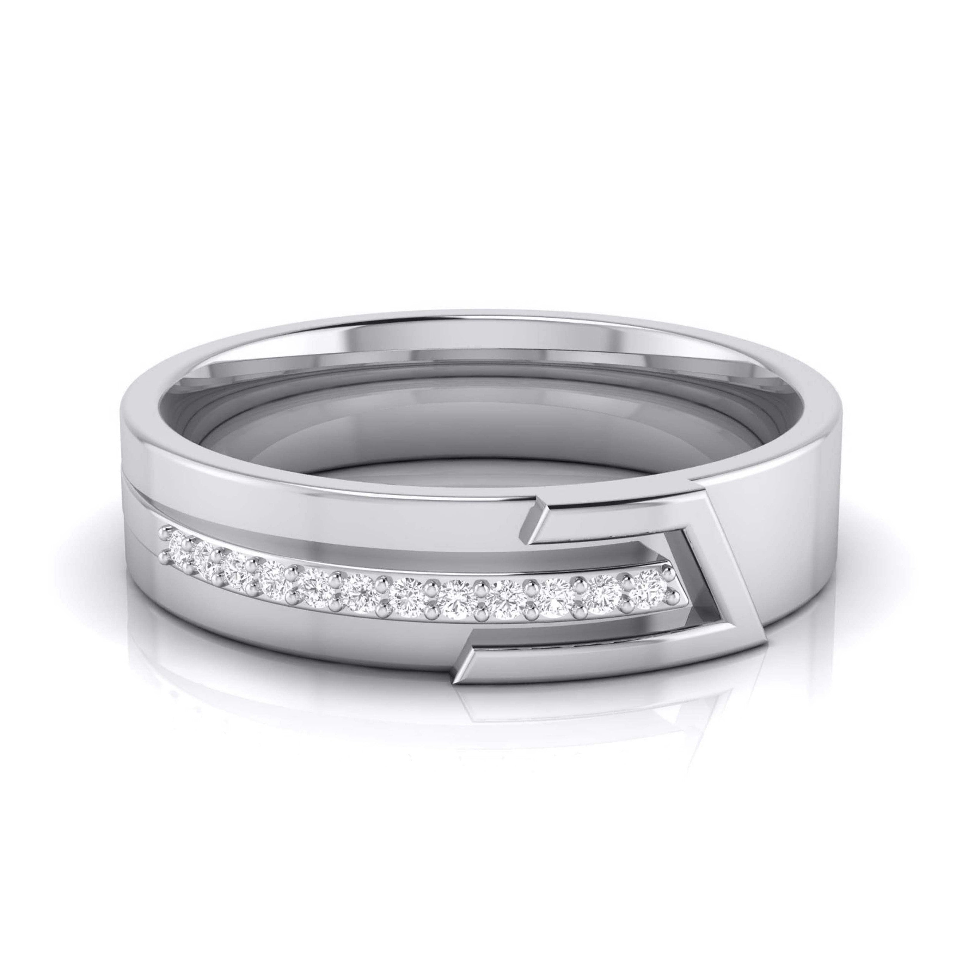 Platinum Diamond Couple Love Bands JL PT CB-6