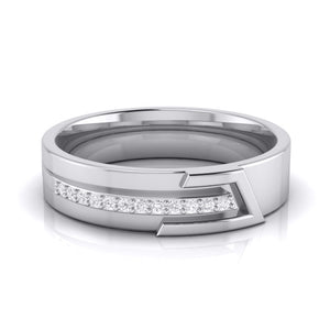 Platinum Diamond Couple Love Bands JL PT CB-6