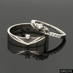 Load image into Gallery viewer, Platinum Diamond Couple Ring JL PT 1364
