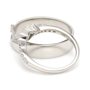 Platinum Diamond Couple Ring JL PT 1364