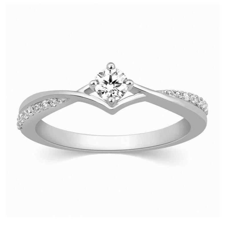 Platinum Diamond Engagement Ring with 15 Pointer JL PT 573