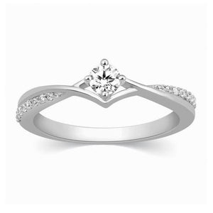 Platinum Diamond Engagement Ring with 15 Pointer JL PT 573