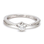 Load image into Gallery viewer, Platinum Diamond Engagement Ring with 15 Pointer JL PT 573
