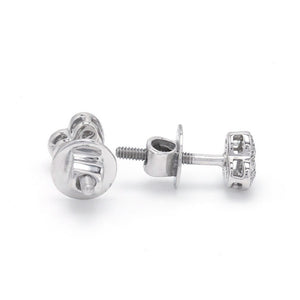 Platinum & Diamond Heart Earrings JL PT E 168