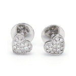 Load image into Gallery viewer, Platinum &amp; Diamond Heart Earrings JL PT E 168
