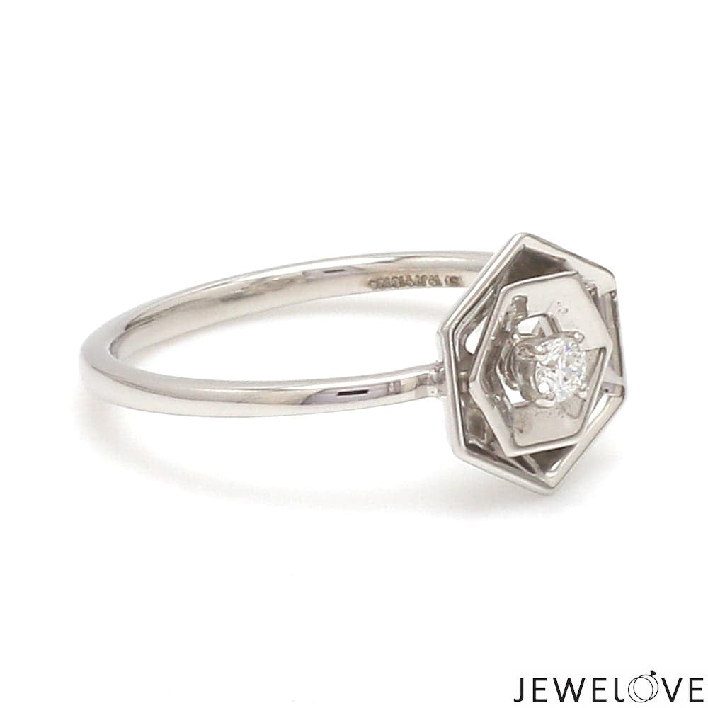 Platinum Diamond Ring for Women JL PT 1357