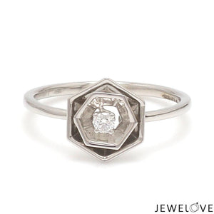 Platinum Diamond Ring for Women JL PT 1357