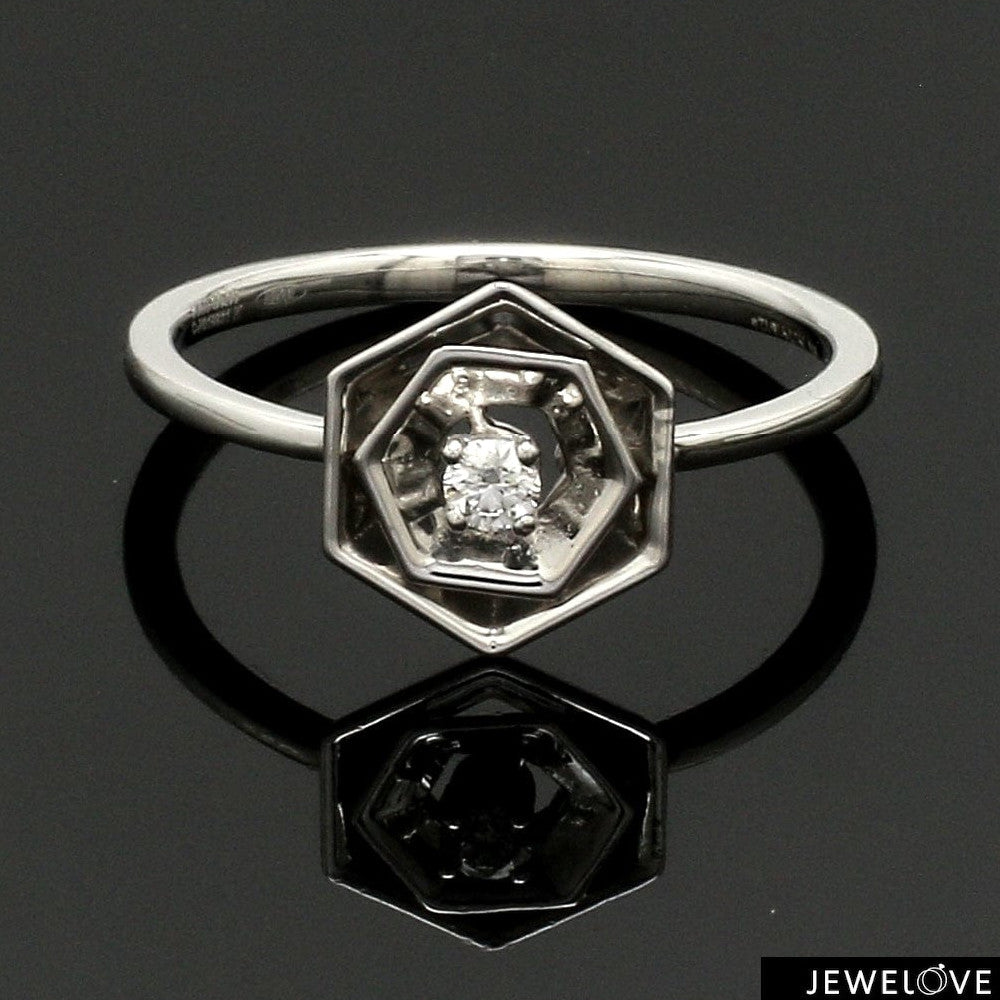 Platinum Diamond Ring for Women JL PT 1357