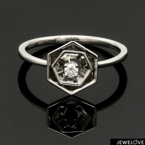 Platinum Diamond Ring for Women JL PT 1357