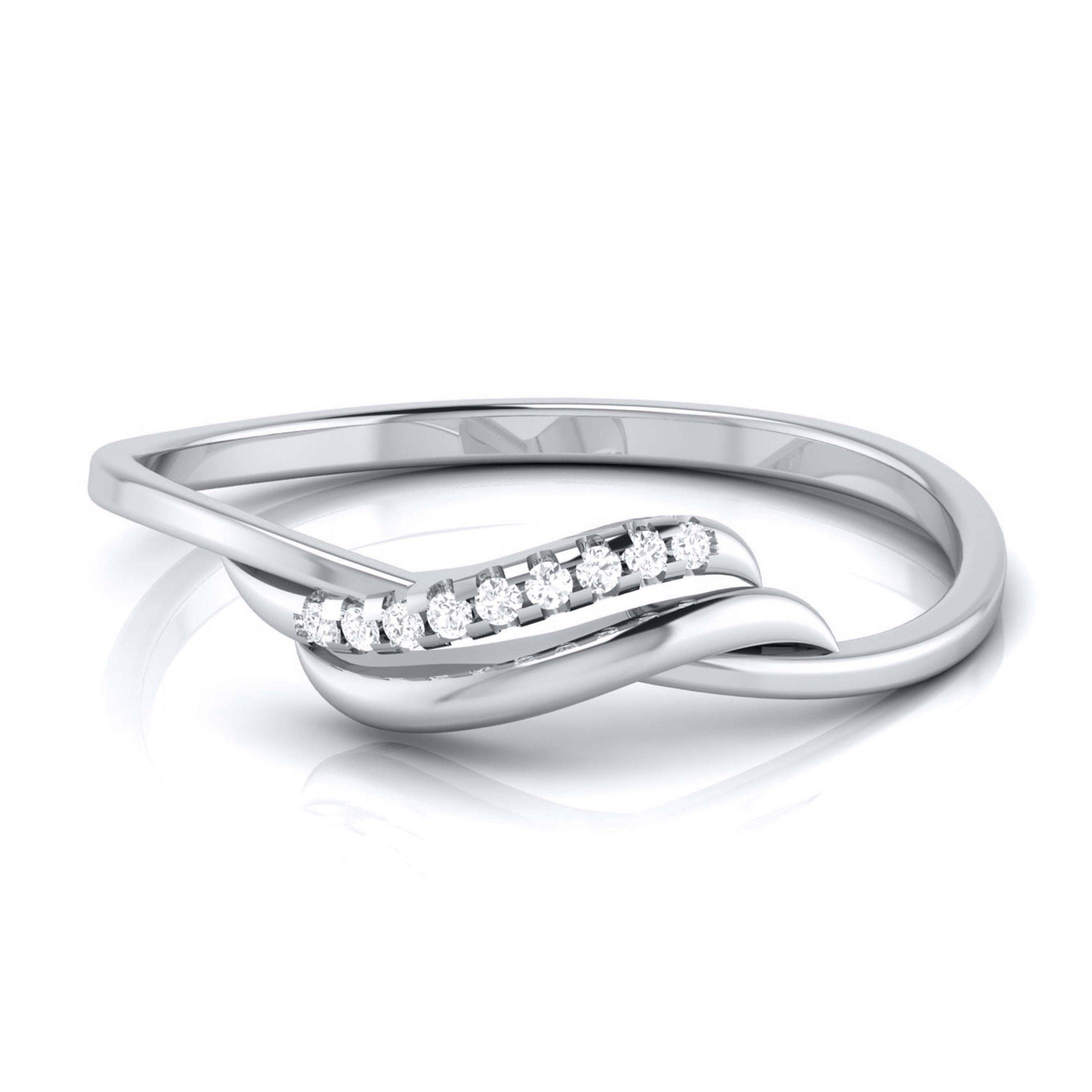 Platinum Diamond Ring for Women JL PT LR 30