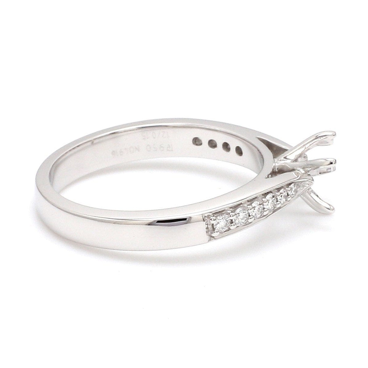 Platinum Diamond Solitaire Mounting JL PT 917-M