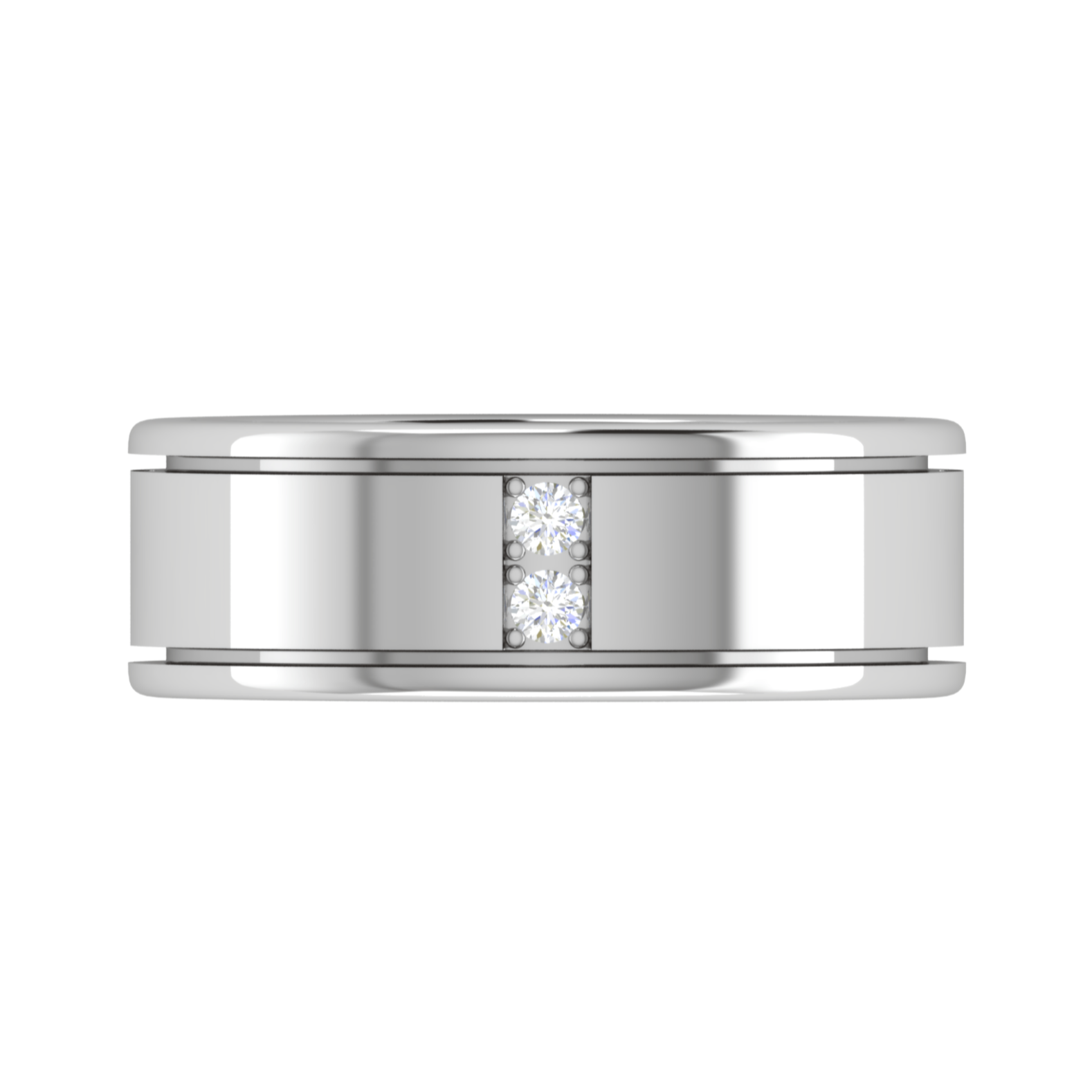 Platinum Diamonds Couple Unisex Ring JL PT MB RD 111