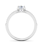 Load image into Gallery viewer, Platinum Double Shank Diamond Solitaire Ring JL PT 7002
