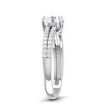 Load image into Gallery viewer, Platinum Double Shank Diamond Solitaire Ring JL PT 7002
