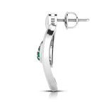 Load image into Gallery viewer, Platinum Emerald Earrings for Women JL PT E NL8636E   Jewelove.US
