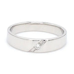 Load image into Gallery viewer, Platinum Engagement Rings with Small Single Diamonds JL PT 122
