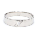 Load image into Gallery viewer, Platinum Engagement Rings with Small Single Diamonds JL PT 122
