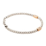 Load image into Gallery viewer, Platinum Evara Balls Bracelet with Rose Gold Fusion for Women JL PTB 760
