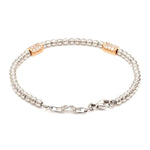 Load image into Gallery viewer, Platinum Evara Balls Bracelet with Rose Gold Fusion for Women JL PTB 760
