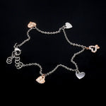 Load image into Gallery viewer, Platinum Evara | Rose Gold Diamond Bracelet for Women JL PTB 738
