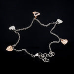 Load image into Gallery viewer, Platinum Evara | Rose Gold Diamond Bracelet for Women JL PTB 738
