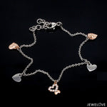 Load image into Gallery viewer, Platinum Evara | Rose Gold Diamond Bracelet for Women JL PTB 738
