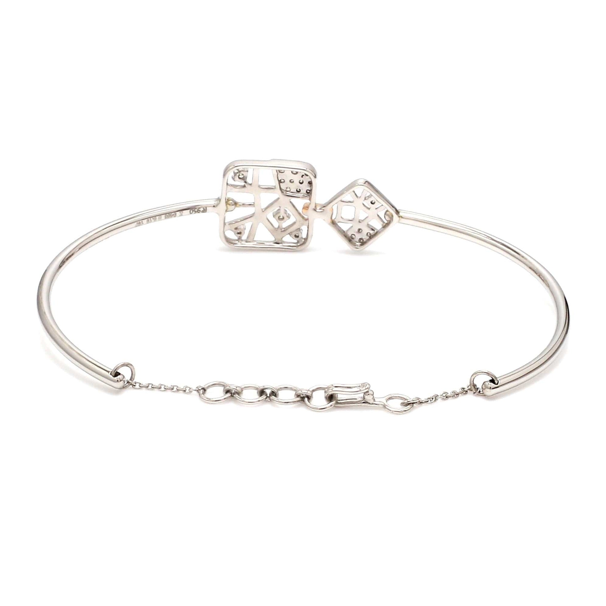 Platinum Evara | Rose Gold Diamonds Bracelet for Women JL PTB 827