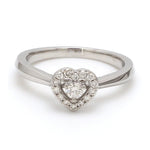 Load image into Gallery viewer, Platinum Diamond Heart Ring JL PT 662
