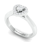 Load image into Gallery viewer, Platinum Diamond Heart Ring JL PT 662
