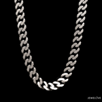 Load image into Gallery viewer, 7.75mm Platinum Heavy Double Side Hi-Polish &amp; Matte Finish Chain for Men JL PT CH 1227
