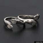 Load image into Gallery viewer, Platinum Hug Unisex Ring JL PT 938
