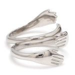 Load image into Gallery viewer, Platinum Hug Unisex Ring JL PT 938
