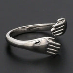 Load image into Gallery viewer, Platinum Hug Unisex Ring JL PT 938
