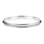 Load image into Gallery viewer, Platinum Kada with a raised Center with Unique Texture for Men JL PTB 765
