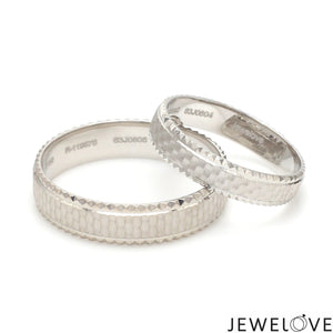 Platinum Love Bands for Couple JL PT 1306