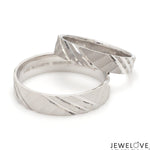 Load image into Gallery viewer, Platinum Love Bands for Couple JL PT 1307
