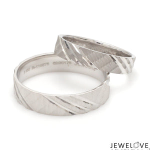 Platinum Love Bands for Couple JL PT 1307