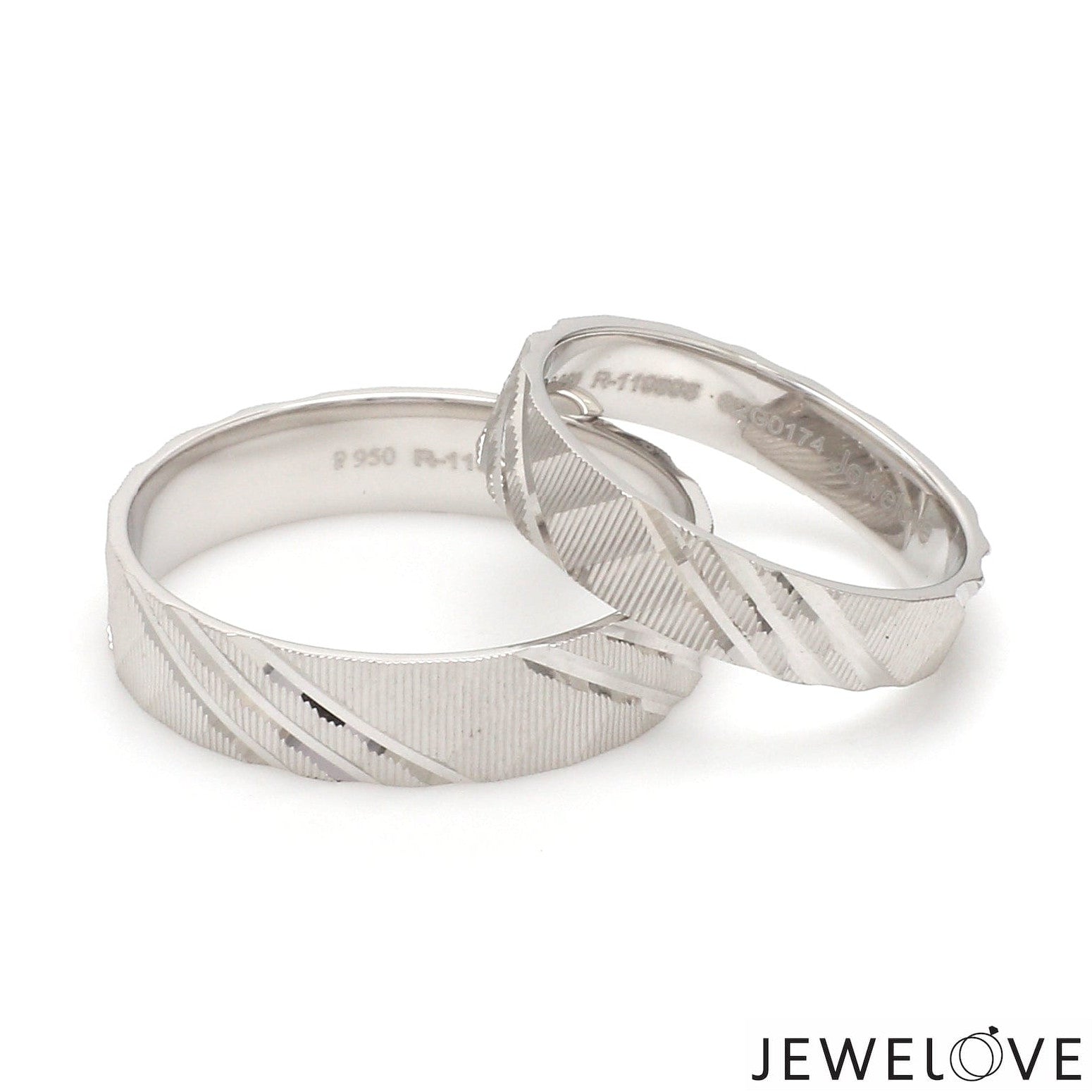 Platinum Love Bands for Couple JL PT 1307