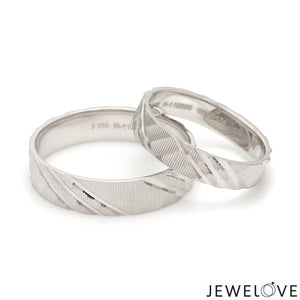 Platinum Love Bands for Couple JL PT 1307