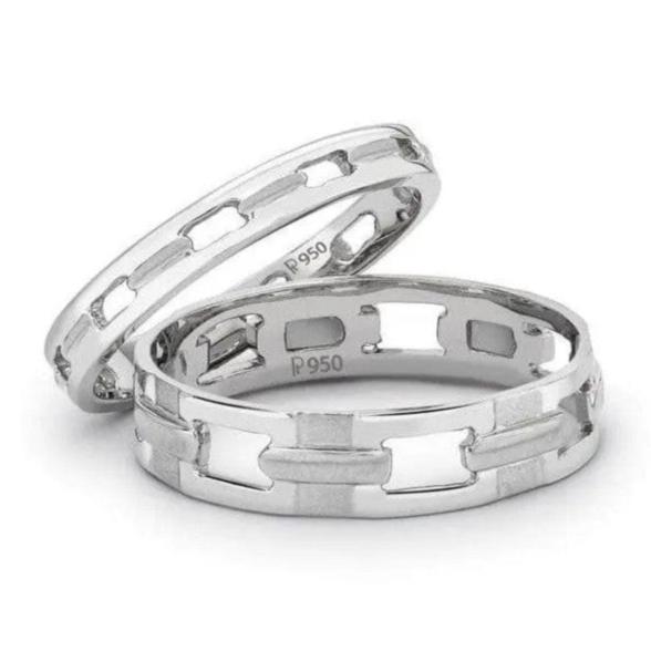 Platinum Love Bands - Love Links JL PT 118