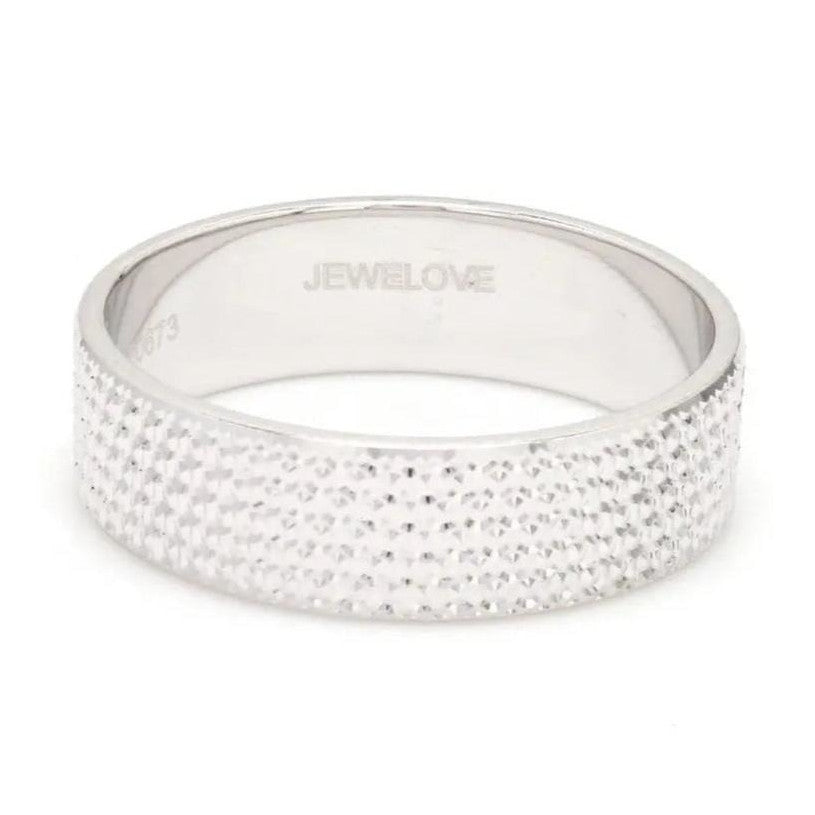 Platinum Love Bands with Diamond Cut JL PT 123