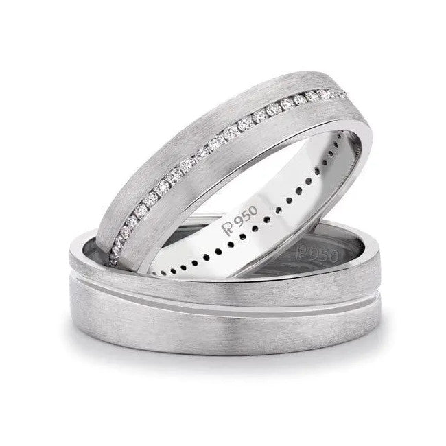 Platinum Love Bands with Neo Full Eternity JL PT 105