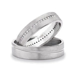 Load image into Gallery viewer, Platinum Love Bands with Neo Full Eternity JL PT 105
