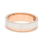 Load image into Gallery viewer, Platinum Love Bands with Rose Gold Step JL PT 925-A
