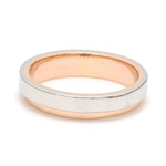 Load image into Gallery viewer, Platinum Love Bands with Rose Gold Step JL PT 925-A
