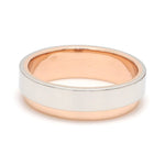 Load image into Gallery viewer, Platinum Love Bands with Rose Gold Step JL PT 925-A
