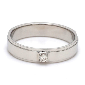 Platinum Love Bands with Sparkling Diamonds JL PT 622