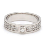 Load image into Gallery viewer, Platinum Love Bands with Sparkling Diamonds JL PT 622
